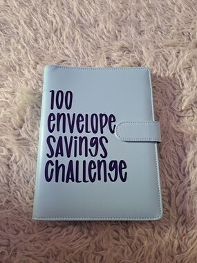 100 Envelope Savings Challenge Ledger - Light Blue